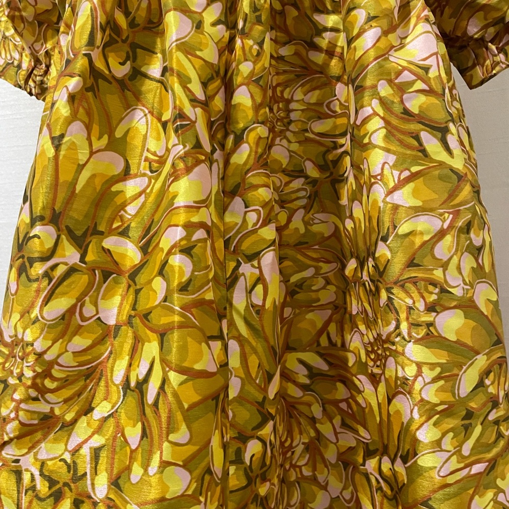 Kika Vargas Women’s Dress Mini 2X or 1x Yellow, Gold - Picture 6 of 16